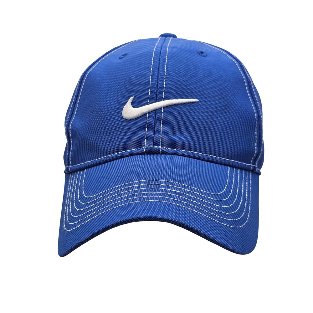 Nike Heritage86 Dri-Fit Hat Royal Blue White Contrast Stitch Swoosh Golf Cap